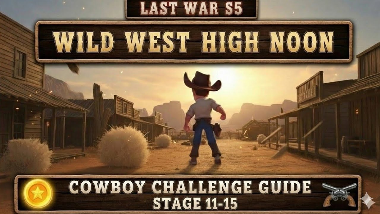 High Noon Stage 11 - 15 Complete Guide 🤠 Last War Season 5 