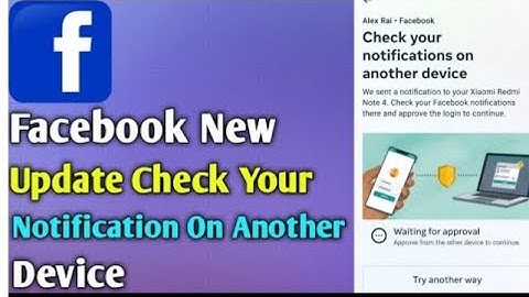 Facebook New Update check yournotification on another device||LatestUpdate ofF 2023||