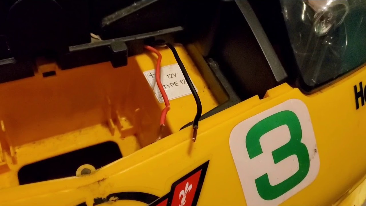 Convert Safety 1st Battery to Peg Perego Battery- Yellow Corvette Ride on Toy