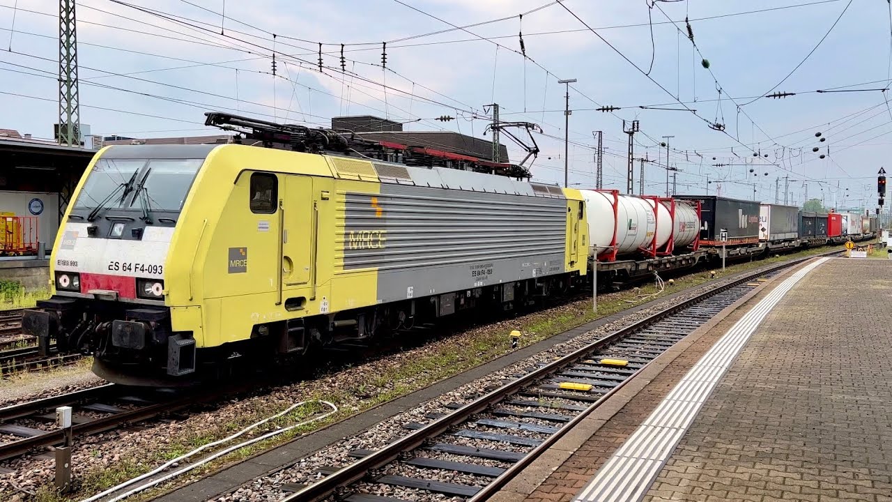 🌧 Regnerischer Nachmittag mit Standard-Güterverkehr und zwei Hits in 🇨🇭Basel Bad Bf