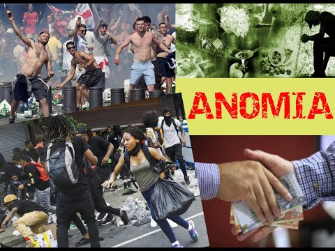 ANOMIA...EL CÁNCER DE LA SOCIEDAD  #sociología