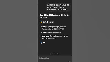 Best Linux OS for Old PC 🔥 Make Old Laptops FAST Again! 💻 #Linux #TechShorts Chatgpt Ai