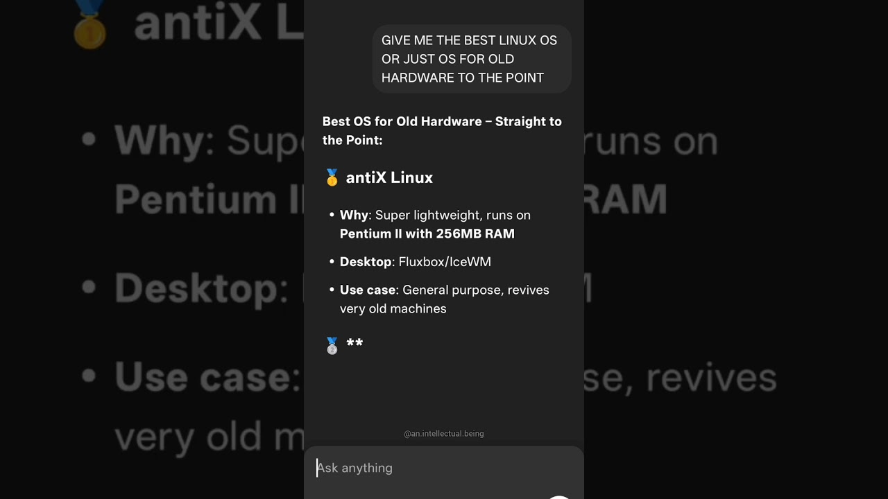 Best Linux OS for Old PC 🔥 Make Old Laptops FAST Again! 💻 