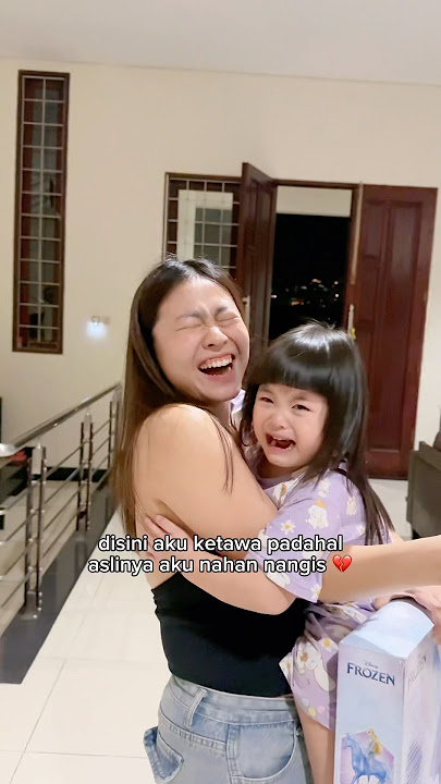 reaksi yuka-chan ketika aku & papanya pulang luar kota selama seminggu #yukachan #sad #family #vlog