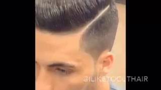 corte de cabelo degrade masculino com desenho