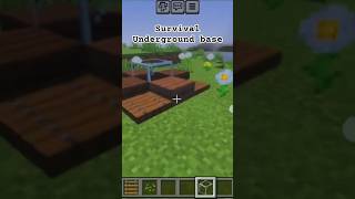 Survival underground small base in #minecraft