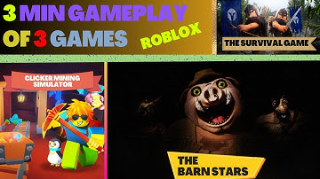 The Survival Game / Clicker Mining Simulator / THE BARNSTARS (Gameplay) (Roblox)
