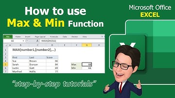 Microsoft Office EXCEL | How to use Max and Min Function - 10