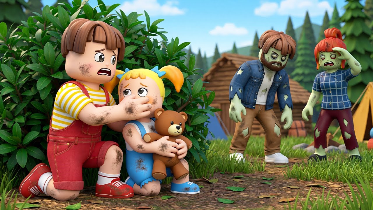 ROBLOX Brookhaven 🏡RP: Poor Child and Little Sister Escape From Zombie Parents | Roblox 79
