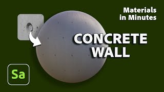 Make a Concrete Wall Material in Substance 3D Sampler | Materials in Minutes #3 | Adobe Substance 3D