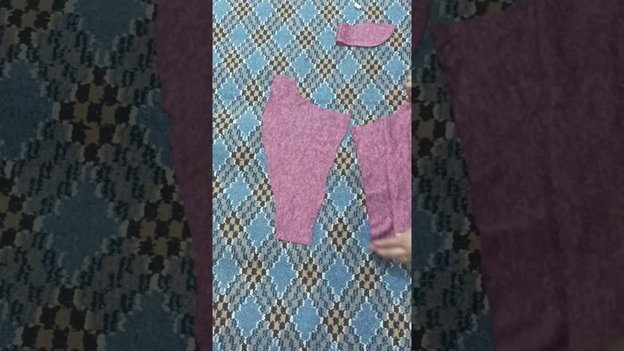 فصال وخياطة فستان بطريقة ياخة الستره  بصورة مبسطه✂️🪡🧵