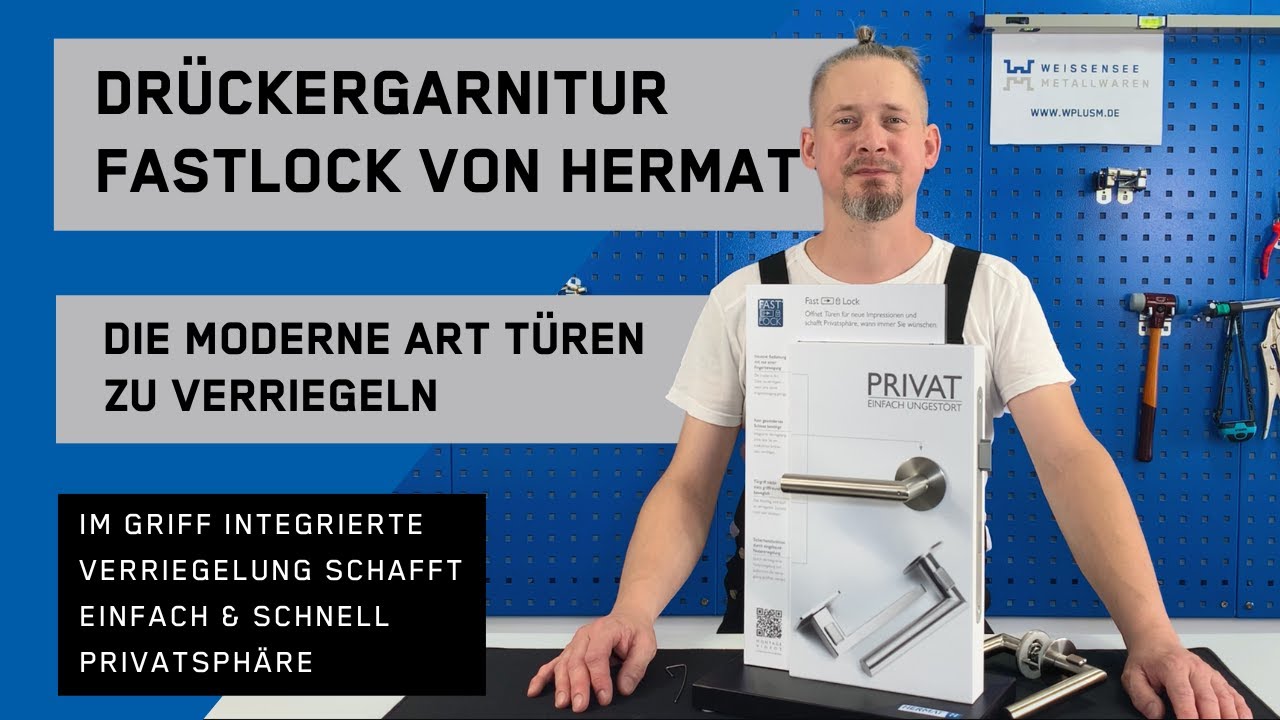 Alles zur Produktneuheit FASTLOCK von HERMAT in unter 2,5 Minuten | Drückergarnitur | Türbeschlag