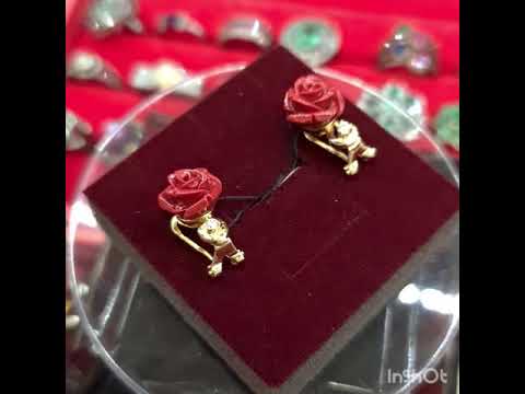 Серьги Розочки. Золочение.