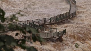 Severe storms swell Iguazu falls to 10 times normal flow | AFP