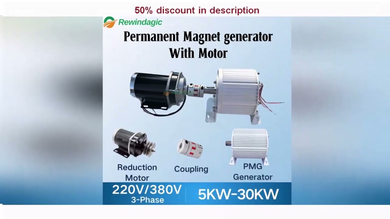 Latest Products You Must Know! 5KW 10KW 20KW Low Speed Permanent Magnet Generator 220V 380V Dyna