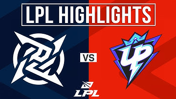 NIP vs UP Highlights ALL GAMES | LPL 2024 Summer | Ninjas in Pyjamas vs Ultra Prime
