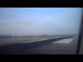 Landing at Barcelona-El prat Airport.