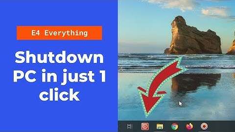 Turn off PC in 1 click | Single Click to Shutdown PC | Computer Tricks