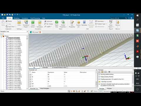 CST Studio Near Field Probe Array Results Export