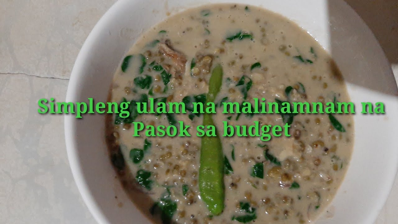 PAANO MAGLUTO NG GINATAANG MONGGO NA MAY TUYO? STEP BY STEP