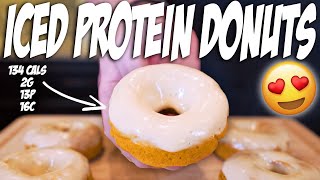 ANABOLIC ICED PUMPKIN DONUTS | Low Calorie + High Protein Donut Recipe!