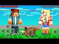 CRIAMOS UM BEBÊ DINOSSAURO !! - Minecraft PE Dinossauros #02