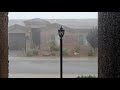 Massive Rain and Hailstorm in Kingman, Arizona - Whiteout Conditions at the end!