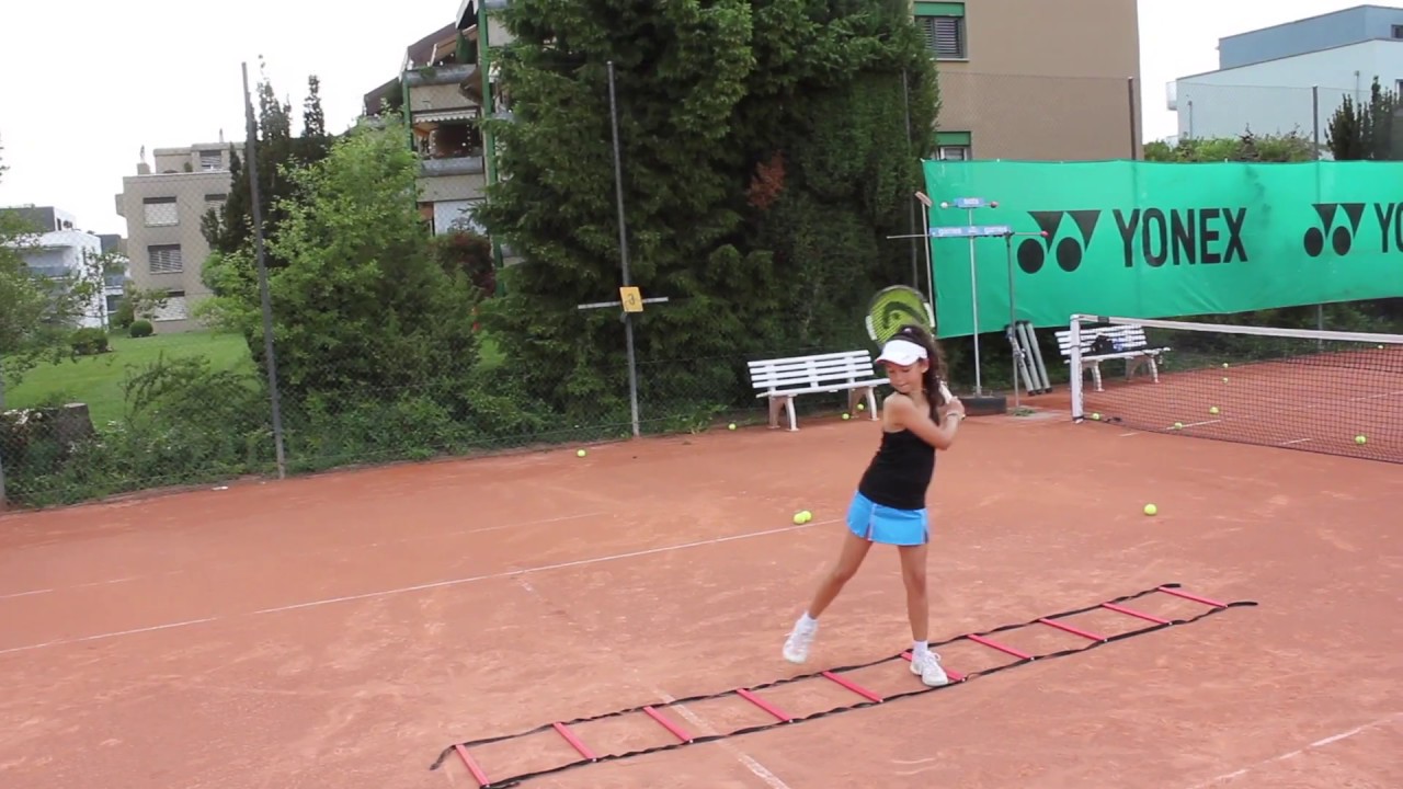 Forehand Angriffsball Übungen I Professionelles Tennis Training - YouTube