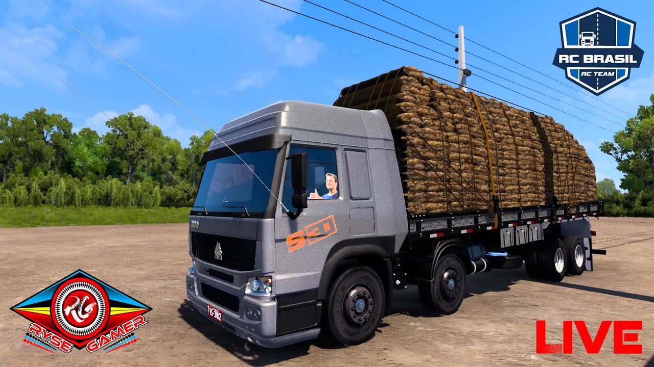 SINOTRUCK BITRUCK SIEBEL BATATEIRO NA RODAGEM ETS2 1 40 MAPA RC BRASIL 