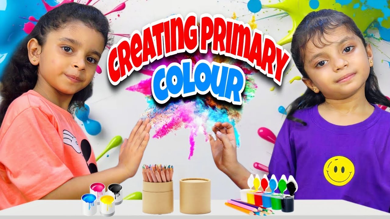  "Hadiya & Tayyaba’s colourful world begins with the magic of Primary Colours ✨🌈🌷