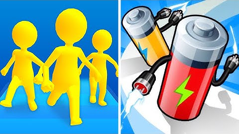 Join Clash 3d Vs Battery Run🔴🟣🧿Max Levels Walkthrough Android iOS Gameplay DS532D