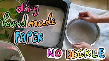 how to make paper. no mold and deckle