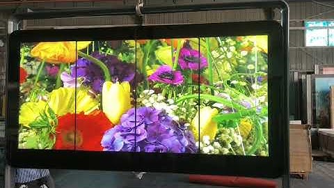 4K high brightness LCD digital signage for Smart city bus stop