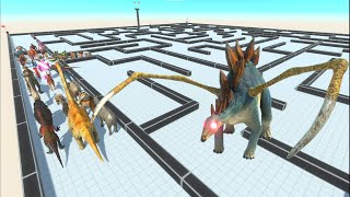 ESCAPE FROM ALIEN STEGOSAURUS - Animal Revolt Battle Simulator