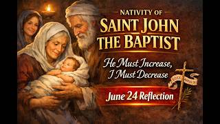 Nativity of Saint John the Baptist | He Must Increase, I Must Decrease | June 24th Reflection ❤️🙏