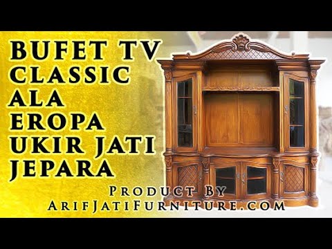 Bufet TV  Ukir Classic  Kayu Jati Kabinet TV  Lemari  TV  