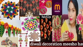 Huge* meesho diwali home decor Haul /affordable diwali decor items meesho /decor items/water Diya... screenshot 1