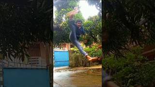jump spinning hook kick tutorial #martialarts #shorts