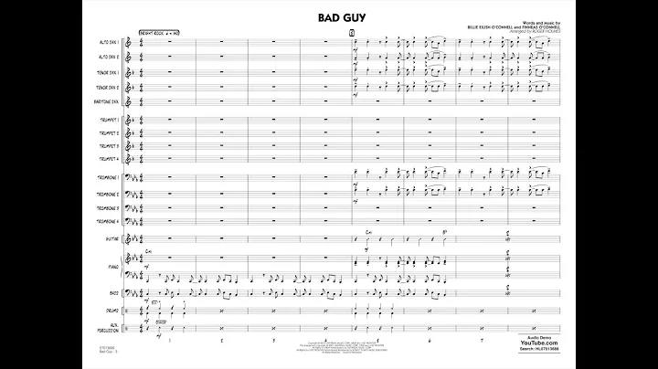 Bad Guy arranged by Roger Holmes