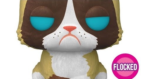 Grumpy Cat Flocked Pop! Vinyl Figure - Entertainment Earth Exclusive