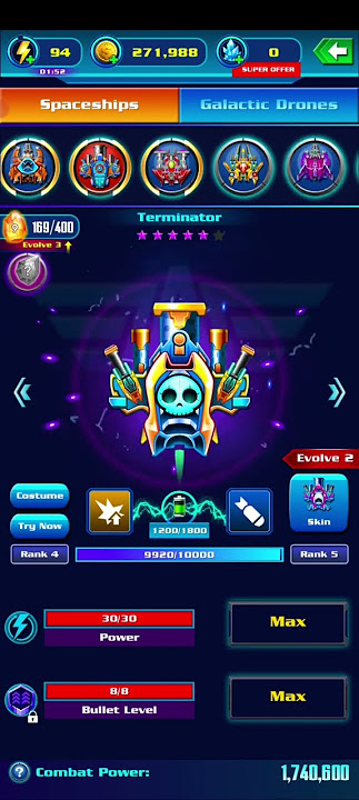 Galaxy Attack Alien Shooter - Upgrade terminator
