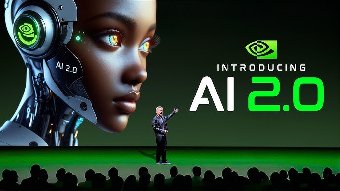 Circuit board with NVIDIA logo
