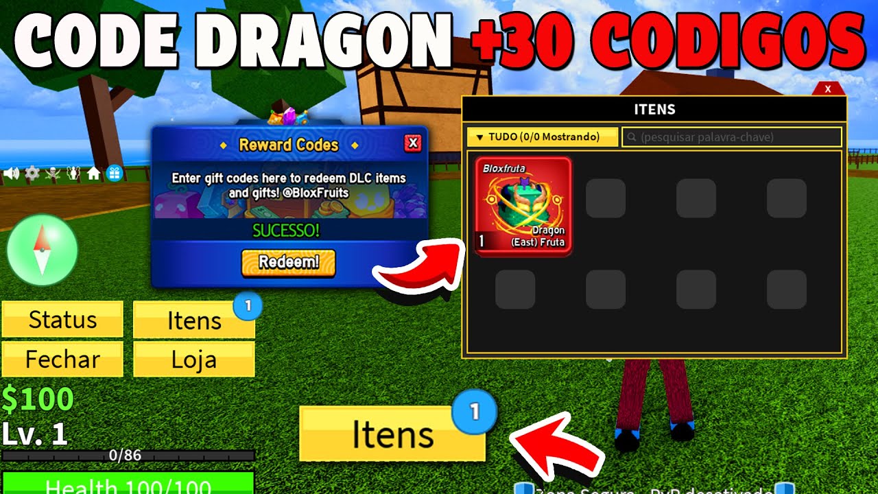 NOVO CÓDIGO DRAGON +30 CÓDIGOS DE 2X XP BELI E RESET NO BLOX FRUITS ...
