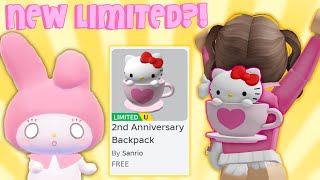 NEW LIMITED!? | 2nd Anniversary Backpack | Roblox My Hello Kitty Cafe | Riivv3r