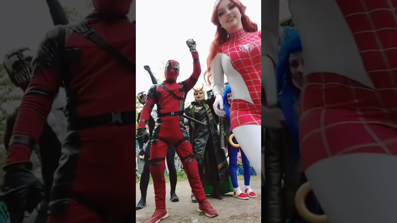 🦊 MaryJane and frends 💘 #fyp#viral #spiderverse#marvel#spiderman#spinneret#cosplay#venom#maryjane#4k