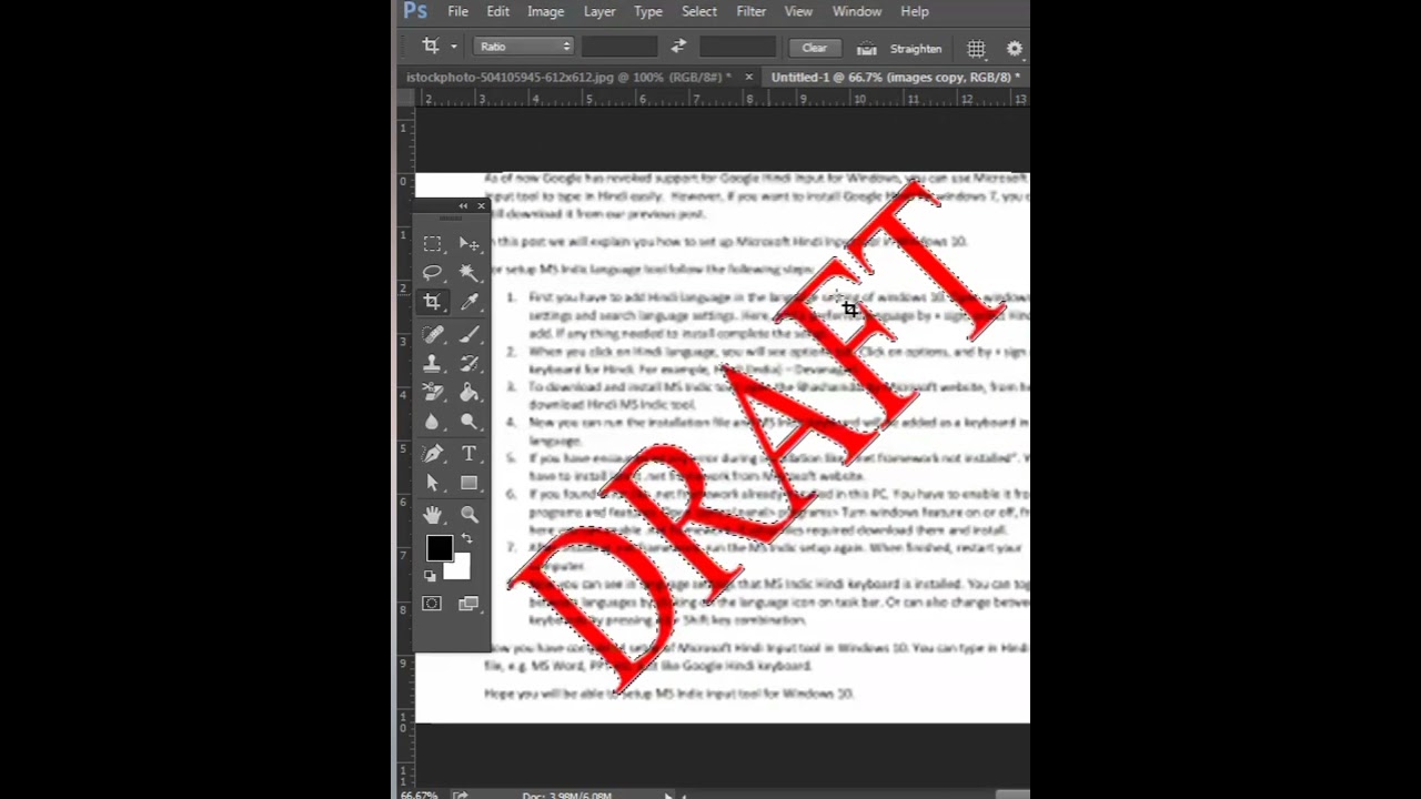 How remove any stamp or logo on any document