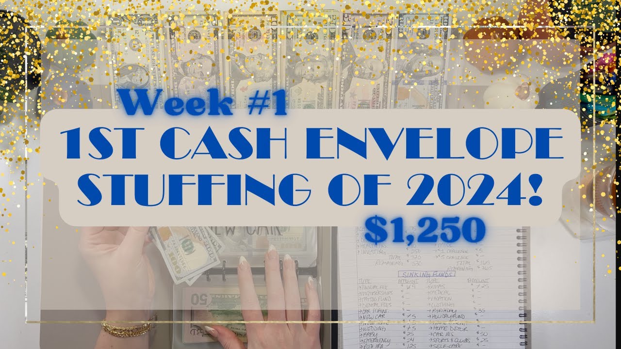 Server Income 1st Cash Stuffing of 2024! 🎉💙 | $1,250 | Dave Ramsey Inspired | Server ...