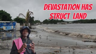 HURRICANE MELLISA IS HERE /@JAMAICAWALKBY : DISRUCTION FOLLOWS WHERE SHE GOES  CAN WE MAKE IT⁉️)