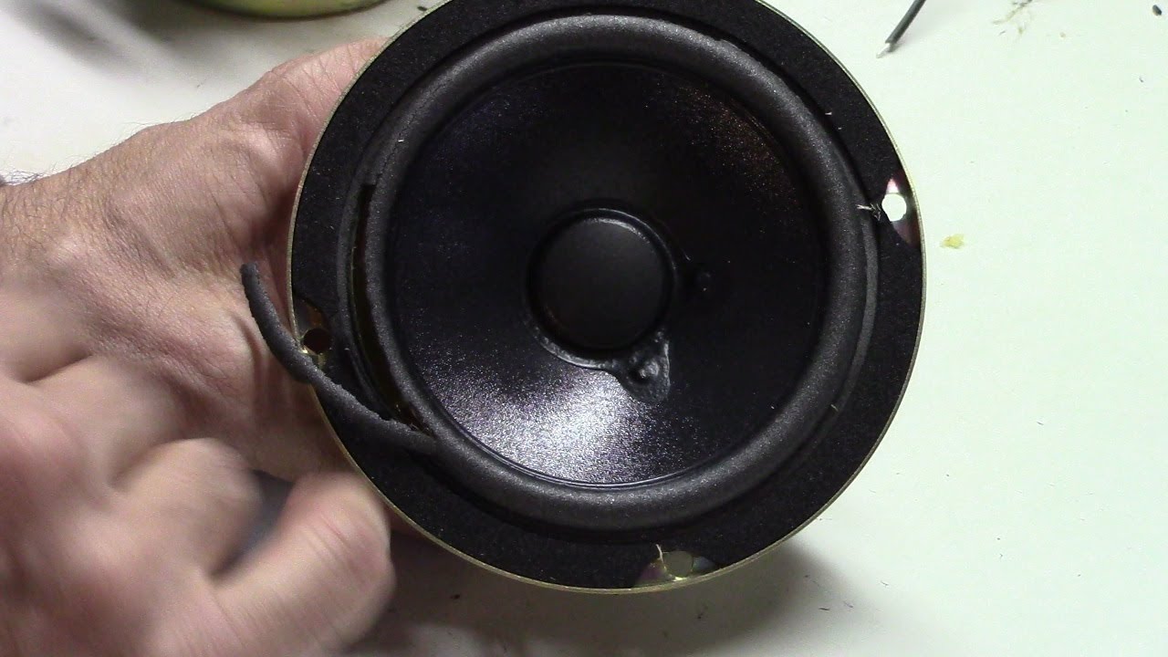 How to Replace Failed Surrounds on a Speaker - YouTube
