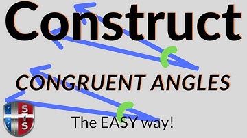 How to construct a congruent angle using a compass and straightedge